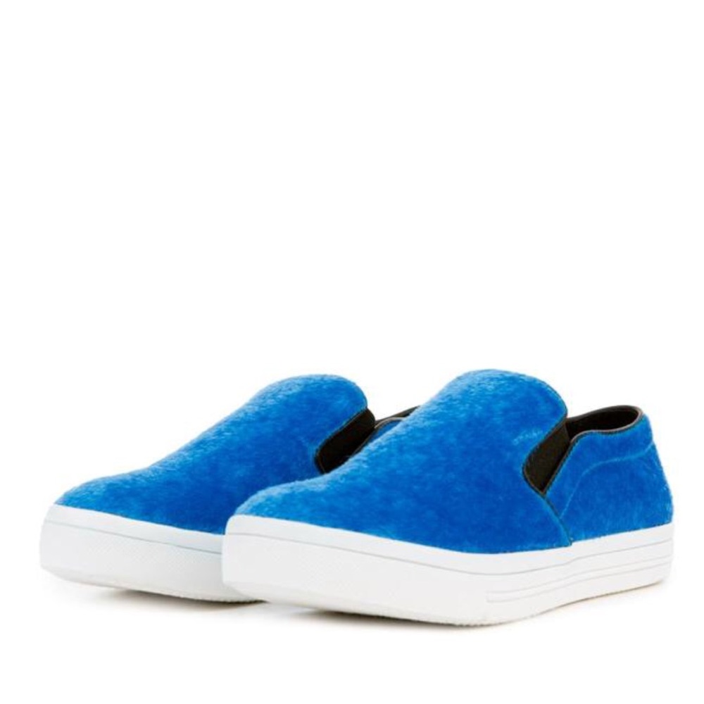Faux Pony Fur Slip-ons
